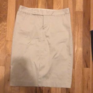 Tan Pencil Skirt